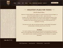 Tablet Screenshot of houstonracquetclub.com